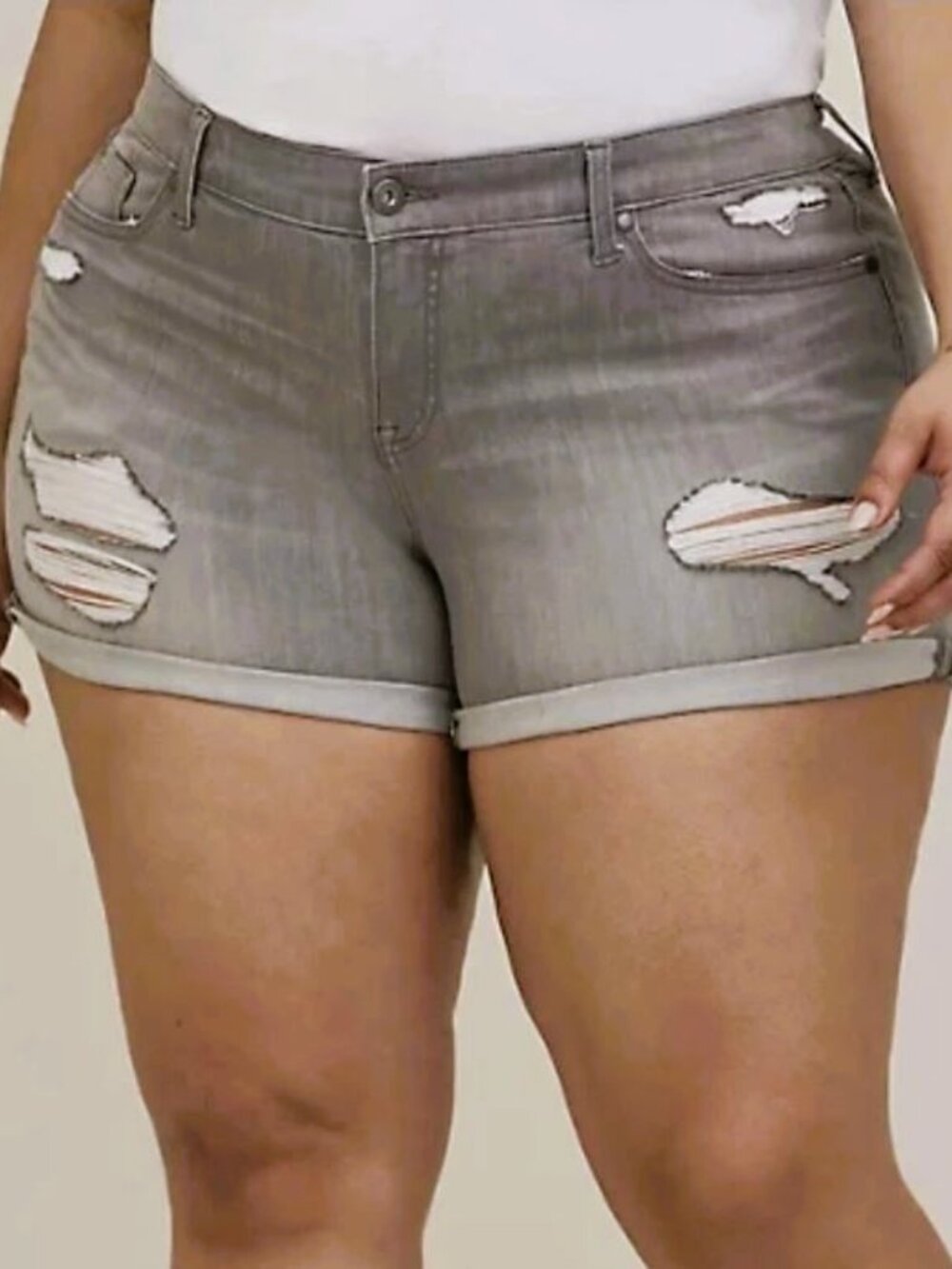 Torrid Mid Rise Super Soft Short Shorts Size 24